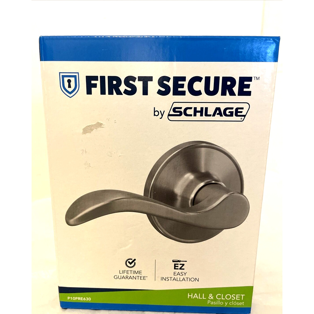 Schlage First Secure Hall & Closet Door Handle Fits 1 3/8" - 1 3/4" Thick Doors